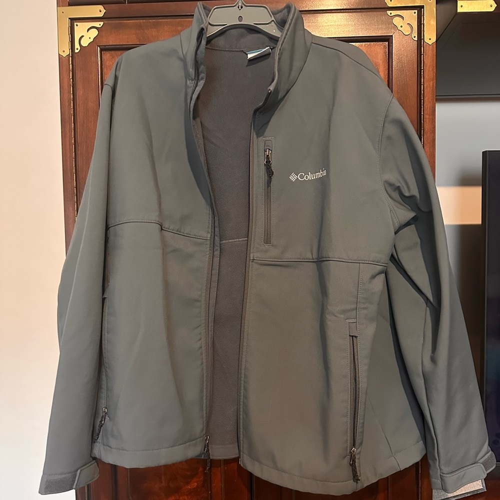 Columbia Gray Performance Jacket Soft Shell Outdoor Wear